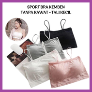 Sport Bra Kemben Tanpa Kawat Import Pakaian Dalam Wanita Fashion Korea BH Cup Gym Fitness Zumba Yoga Tali Kecil - FR Gallery