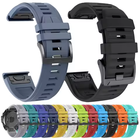 QuickFit 26mm 22mm Watch Strap for Garmin Instinct 2X Sport Silicone Band Forerunner 965 955 Solar 9