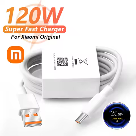 For XIAOMI Original 120W USB Turbo Fast Charging For mi 17 15 14 13 12 11 6A 67W Type C Cable Redmi 
