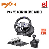 PXN V9 GEN2 PC Steering Wheel Universal Usb Car Sim 270/900 Degree Race Steering Wheel with 3-Pedals