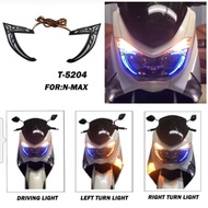 EYEBROW - audi RGB NMAX old pnp Dusk blue and white eyebrow lamp with yellow cr7 cents