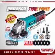 PRO' EKCO EK-AG060 710W 4 Inch Angle Grinder Cutter 220V 100mm  PURE COPPER Grinding Cutting Machine