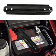 Car Battery Tie Down Mount Bracket, Carbon Fiber Pattern Aluminum Alloy Car Battery Stabilizer Holde