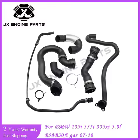 B58B30A Engine Radiator Coolant Water Hose Pipe Kit For BMW 3.0 3.0L 340i 440i 540i 640i 740i X3 M14