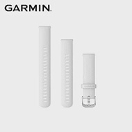 GARMIN Quick Release 18mm 白色矽膠錶帶暨銀色錶扣