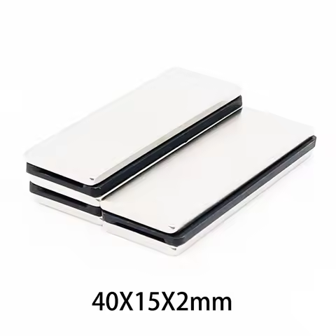 40x15x2mm Rectangular Powerful Strong Magnetic Magnets For Fridge, DIY, Building, Scientific, Craft,