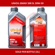 (1L) Unioil Gmax 500 SL 20W-50 Gasoline Engine Oil | 1 Liter (20W50)