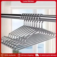 10pcs/set Stainless Steel Anti Slip Clothes Hanger For Dresses T-Shirts Coat Wardrobe Storage Organi
