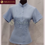 LINEN LADIES OFFICE BARONG Sky Blue