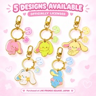 LINE FRIENDS NewJeans bunini Metal Cute bag cham Keychain Officially Licensed 5 Designs Direct from 