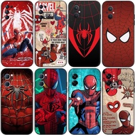OPPO A57E 4G 2022 A77 4G 2022 A73 2020 4G A76 4G A74 5G A91 F15 TPU Spot black phone case Marvel Movie Spider-Man
