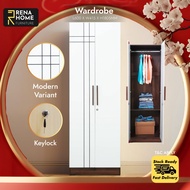 [READY STOCK + FAST SHIPMENT] 2 Door Wardrobe | Almari Baju | Almari Pakaian | Almari Murah | Ikea A