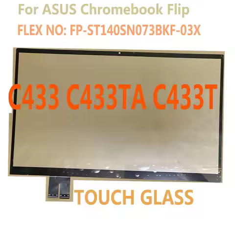 14 Inch Touch Screen For ASUS Chromebook Flip C433 C433TA C433T Touch Digitizer Glass Replacement FP