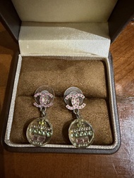 「閒置」正貨Chanel 水鑽垂墜耳環