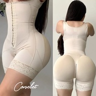 CORSELET Bodysuit Shapewear For Women Zipper Crotch Trainer Corset Bodysuit Trimmer Strong Compressi