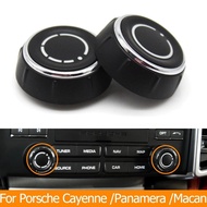 Car Dashboard CD Player Audio Sound Volume Control Knob Switch Button For Porsche Cayenne 7P5 Paname