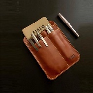 Personalized leather EDC pocket organizer, leather pocket holder, travel pouch