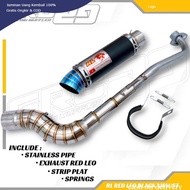 Redleo OPEN EKZOS RL RED LEO BLACK 28MM PNP SRL115/SYM110/EX5/LAGENDA/WAVE 100 110 125/KRISS110/DASH