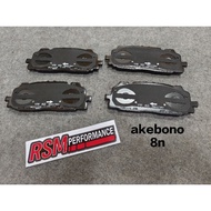 akebono 8n 6pot caliper pad brake 355mm 360mm 380mm