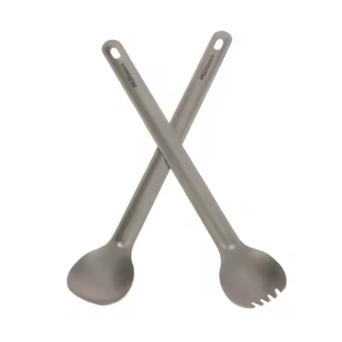 Camping Long Handle Spoon Lightweight Stainless Steel Corrosion Resistance Spork/Spoon Portable Picn