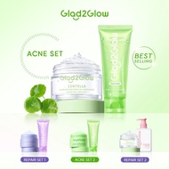 【Men Skincare】Glad2Glow 2 In 1 Men Face wash +Moisturizer Basic Skincare Set Oil control Repair/Ance