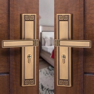 AFDirect Sale Indoor Chinese Door Lock Magnetic Suction Mute Zinc Alloy Lock Bedroom Door Lock Handle Mute Door Lock
