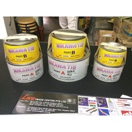 NIKAWA A+B BOND WOOD BOAT CERAMIC GLASS STRENGTH ADHESIVE GUM GLUE GAM KAYU FIBER PAPAN TOOL SET GUM