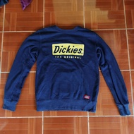 🛹เสื้อสเวตเตอร์ Dickies อก38 ของแท้ สีNavyเข้มสวยไร้ตำหนิ สกรีนแน่นๆเต็มๆ ไซส์สำหรับคนตัวเล็ก 36-38