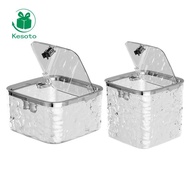 Kesoto Mini Desktop Trash Can Versatile Tiny Trash Can for RV Vanity Dressing Table