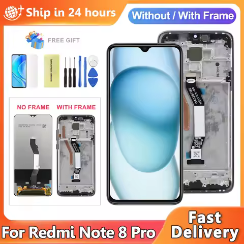 6.53'' For Xiaomi Redmi Note 8 Pro M1906G7I M1906G7G LCD Display Touch Screen Digitizer Assembly For