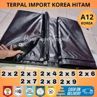 TENDA Thick Tarpaulin Size 2x2 2x3 2x4 2x5 Tyep A12 Korea Black Plastic tent tarpaulin Truck cover r