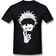 Men Tshirts Jujutsu Kaisen Gojo Satoru Domain Expansion Black And White Logo T-Shirt