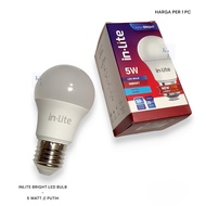 SELLING LED BULB LAMP INLITE LED BULB LAMP WITH WARRANTY 5W 5 W 5WATT 5 WATT WHITE INB007 E27