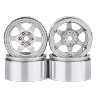 PYFORE 4Pcs 2.2In Climbing Wheel Hub Tires 64x35mm 12mm Hex Adapter For 1/10 1/8 RC Model  Crawler C