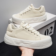 Canvas Shoes Men Solid Color Low-Top Breathable Casual Sneakers K82