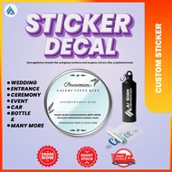 DECAL STICKER VINYL STICKER CUSTOM STICKER DESIGN