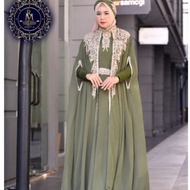GAMIS KAFTAN TURBAN/MUSLIM FASHION/ KAFTAN DOWARDATU/ FAMILY UNIFORM/ EID CLOTHES/ WEDDING PARTY CLO