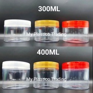 300ML & 400ML BALANG KUIH TUTUP PUTIH/BALANG KUEH/BALANG RAYA/CANISTER/BOTOL PLASTIK/PLASTIK/BALANG 