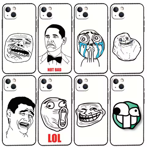 FACE MEMES For Huawei Nova 12i 11i 8i 12s Y73 Y72 Y61 Y91 Y90 Y70 Y60 9 10 SE P30 P40 Lite P60 Pro C