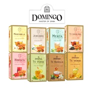 [Domingo] Spanish Honey Tea Collection 20T / Honey Black, Vanilla Caramel, Hibiscus, Lemon &amp; Green Tea, Mango &amp; Green Tea, Chamomile, Mint, Ginger