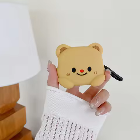 For Samsung Galaxy Buds Live 2 Pro 2 FE Case Cookies Bear Silicone Earphone Case Accessories Cover