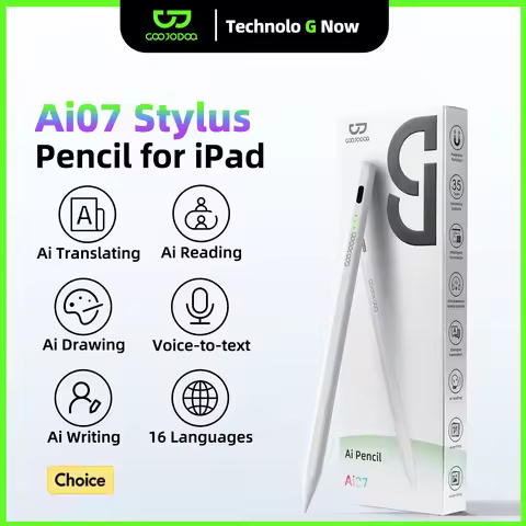 GOOJODOQ Ai07 Stylus Pen Ai Read/Write/Draw For Apple Pencil for ipad 2018-2025 Tilt-sensitive Palm