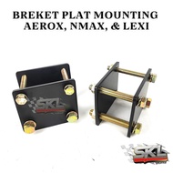 Breket plat mounting AEROX NEW 6 cm Plat TEBAL 6 mm