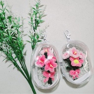 mini flower Keychain, cutie flower Keychain Fuzzy wire Keychain mini Bouquet