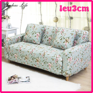 [LEUC3M] สำหรับห้องนั่งเล่นผ้ายืดแบบรวมทุกอย่างพิมพ์ลายกุหลาบผ้าคลุมโซฟา,1 2 3 4ที่นั่ง,มุมแบ่งส่วนรูปตัว L ต้องซื้อ2ชิ้น