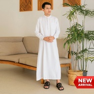 Cressida Kemeja Koko Habib Pria Putih - HMKGG.QB096X