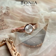 [Original] Bonia BNB10766-2513 Elegance Sapphire Women's Watch with Silver Dial Rose Gold Stainless 