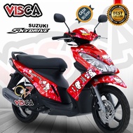 Decal Skydrive 125 Full Body Stiker Skydrive 125 Full Body Striping Skydrive 125 HELLO KITTY