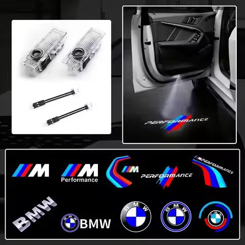 2Pcs For BMW E89 E88 E72 F16 F18 E63 E64 F13 F12 E65 E66 E67 E68 Car LED Welcome Lamp BMW Logo Door 
