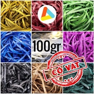 [100g STRAW PAPER] ROKIZU Gift Box Liner, Glitter Straw, Iridescent Straw